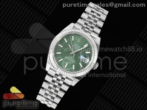 DateJust 41 126334 EWEF 1:1 Best Edition Green Textured Dial on Jubilee Bracelet A3235