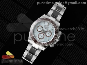 Daytona 126506 AR+F 1:1 Best Edition Ice Blue Dial Lume Marker on SS Braclet SH4131