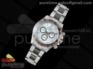 Daytona 126506 Clean 1:1 Best Edition 904L Steel Ice Blue Dial Crystral Markers on SS Braclet SH4131