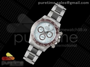 Daytona 126506 Clean 1:1 Best Edition 904L Steel Ice Blue Dial Lume Markers on SS Braclet SH4131