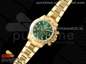 Daytona 116508 SWF 1:1 Best Edition Green Dial on YG Bracelet SH4130 V2 (Mod Version)