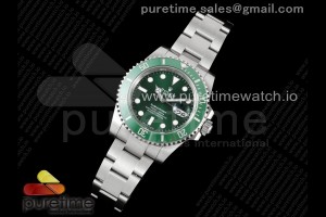 Submariner 116610 LV Green Ceramic ZRF 1:1 Best Edition 316L SS Case and Bracelet VR3135