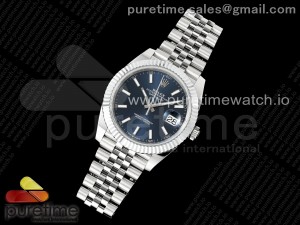 DateJust 41 126334 JQF 1:1 Best Edition 904L Steel Blue Stick Dial on SS Jubilee Bracelet VR3235