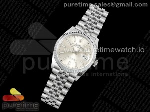 DateJust 36 126234 JQF 1:1 Best Edition 904L Steel Silver Stick Dial on SS Jubilee Bracelet VR3235