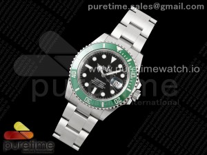 Submariner 41mm 126610 LV Kermit 904L Steel JQF 1:1 Best Edition VR3235