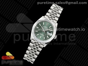 DateJust 36 126234 JQF 1:1 Best Edition 904L Steel Green Stick Dial on SS Jubilee Bracelet VR3235