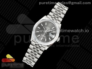 DateJust 36 126234 JQF 1:1 Best Edition 904L Steel Gray Stick Dial on SS Jubilee Bracelet VR3235