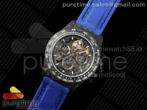 Blaken Daytona Carbon GETF Best Edition Skeleton Blue Dial on Blue Nylon Strap SA4130