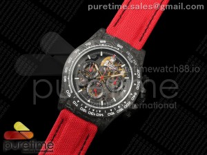 Blaken Daytona Carbon GETF Best Edition Skeleton Red Dial on Red Nylon Strap SA4130