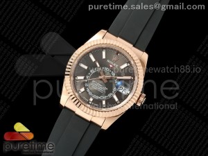 Sky-Dweller 336235 RG ZF 1:1 Best Edition Gray Dial on Oysterflex Strap A23J (Gain Weight)