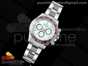 Daytona 126506 VSF 1:1 Best Edition 904L Steel Ice Blue Crystal Dial on SS Braclet VS4131 V2 (Weighted)