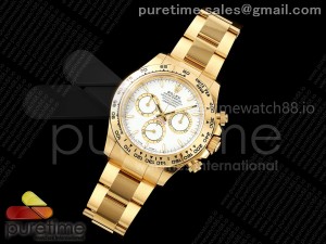 Daytona 126508 Clean 1:1 Best Edition White Dial on YG Bracelet SH4131