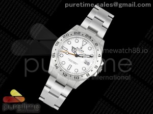 Explorer II 42mm 226570 904L SS QF 1:1 Best Edition White Dial on Bracelet SH3285-2 CHS