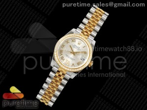 DateJust 31 Ladies 278383rbr JARF Silver Dial Roman Markers on SS/YG Jubilee Bracelet SA2236