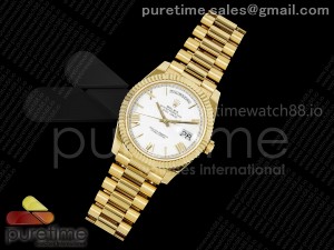 Day Date 40 YG 228238 KF 1:1 Best Edition White Roman Dial on President Bracelet VR3255 (Gain Weight)