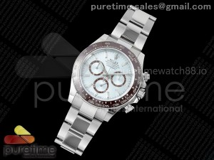 Daytona 126506 AR+SF 1:1 Best Edition Ice Blue Crystal Dial on SS Bracelet SH4131