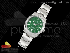 Oyster Perpetual 126000 36mm EWEF 1:1 Best Edition 904L Steel Green Dial A3230