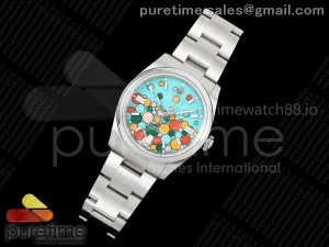 Oyster Perpetual 126000 36mm EWEF 1:1 Best Edition 904L Steel Celebration Dial A3230
