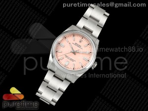 Oyster Perpetual 126000 36mm EWEF 1:1 Best Edition 904L Steel Pink Dial A3230