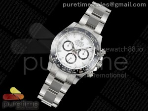 Daytona 126500 JQF 1:1 Best Edition White Dial on SS Bracelet Strap SH4131