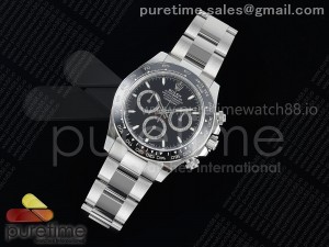 Daytona 126500 JQF 1:1 Best Edition Black Dial on SS Bracelet Strap SH4131