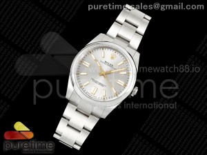 Oyster Perpetual 124300 41mm EWEF 1:1 Best Edition 904L Steel Silver Dial A3230