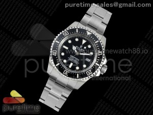 Deep Sea Dweller 136660 904L Steel 3EF 1:1 Best Edition Black Dial on SS Bracelet VR3235