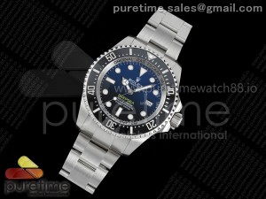 Deep Sea Dweller 136660 904L Steel 3EF 1:1 Best Edition D-Blue Dial on SS Bracelet VR3235