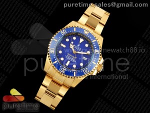 Deep Sea Dweller 136668LB 904L Steel 3EF 1:1 Best Edition Blue Dial on YG Bracelet VR3235