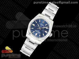 Oyster Perpetual 126000 36mm DIWF 1:1 Best Edition 904L Steel Blue Dial A3230