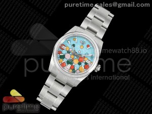 Oyster Perpetual 126000 36mm DIWF 1:1 Best Edition 904L Steel Celebration Dial A3230