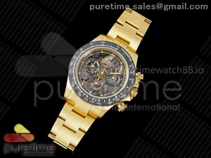 Daytona Artisans de Geneve YG ADGF Best Edition Skeleton Dial on YG Bracelet SA4130