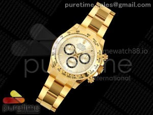 Daytona 126508 GMF 1:1 Best Edition YG Dial on YG Bracelet Strap GM4131