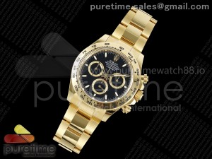 Daytona 126508 APSF 1:1 Best Edition Black Dial on YG Braclet SH4131