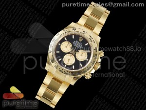 Daytona 126508 APSF 1:1 Best Edition Black/YG Stick Dial on YG Braclet SH4131