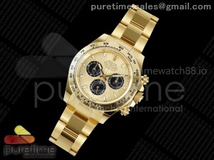 Daytona 126508 APSF 1:1 Best Edition YG/Black Dial on YG Braclet SH4131