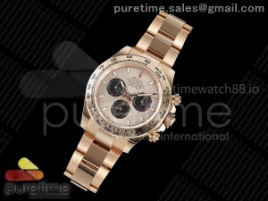 Daytona 126505 APSF 1:1 Best Edition RG/Black Dial on RG Braclet SH4131