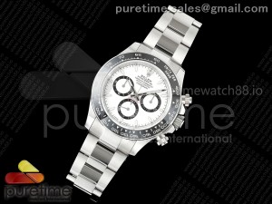Daytona 126500 GMF 1:1 Best Edition White Dial on SS Bracelet Strap GM4131