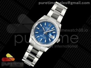 DateJust 36 126234 EWEF 1:1 Best Edition Blue Texuted Stick Dial on Oyster Bracelet A3235