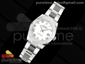 DateJust 36 126234 EWEF 1:1 Best Edition White Roman Dial on Oyster Bracelet A3235
