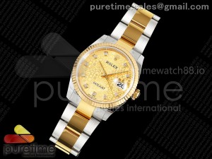 DateJust 36 126233 EWEF 1:1 Best Edition YG Computer Diamonds Dial on Oyster Bracelet A3235