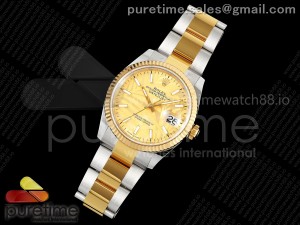 DateJust 36 126233 EWEF 1:1 Best Edition YG Leaves Stick Dial on Oyster Bracelet A3235