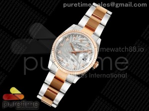 DateJust 36 126231 EWEF 1:1 Best Edition Silver Leaves Diamonds Dial on SS/RG Oyster Bracelet A3235