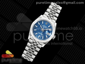DateJust 36 126234 EWEF 1:1 Best Edition Blue Textured Stick Dial on SS Jubilee Bracelet A3235