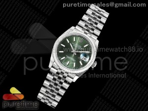 DateJust 36 126234 EWEF 1:1 Best Edition Green Stick Dial on SS Jubilee Bracelet A3235