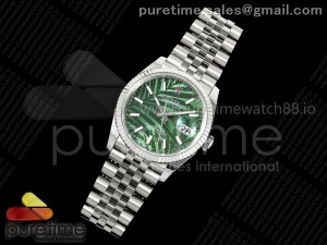 DateJust 36 126234 EWEF 1:1 Best Edition Green Leaves Stick Dial on SS Jubilee Bracelet A3235