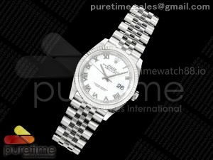 DateJust 36 126234 EWEF 1:1 Best Edition White Roman Dial on SS Jubilee Bracelet A3235