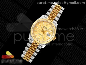 DateJust 36 126233 EWEF 1:1 Best Edition YG Leaves Stick Dial on SS/YG Jubilee Bracelet A3235