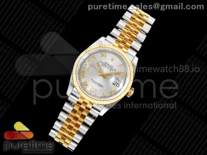 DateJust 36 126233 EWEF 1:1 Best Edition Gray Diamonds Roman Dial on SS/YG Jubilee Bracelet A3235