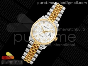 DateJust 36 126233 EWEF 1:1 Best Edition Silver Computer Diamonds Dial on SS/YG Jubilee Bracelet A3235